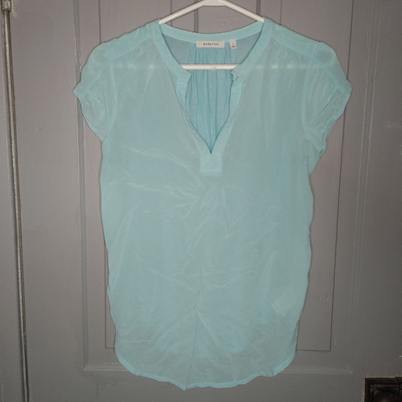 Babaton Tops - 2/$50 Aritzia Babaton Sheer Blue Blouse
